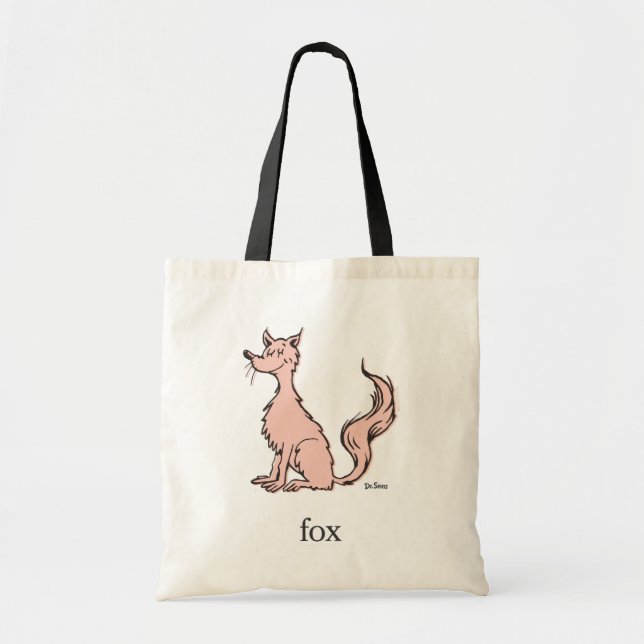 Bolsa Tote Dr. Seuss | Raposa Rosa (Frente)