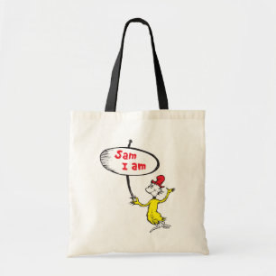 Bolsa Tote Dr. Seuss Sam-I-Am Segurando Placa