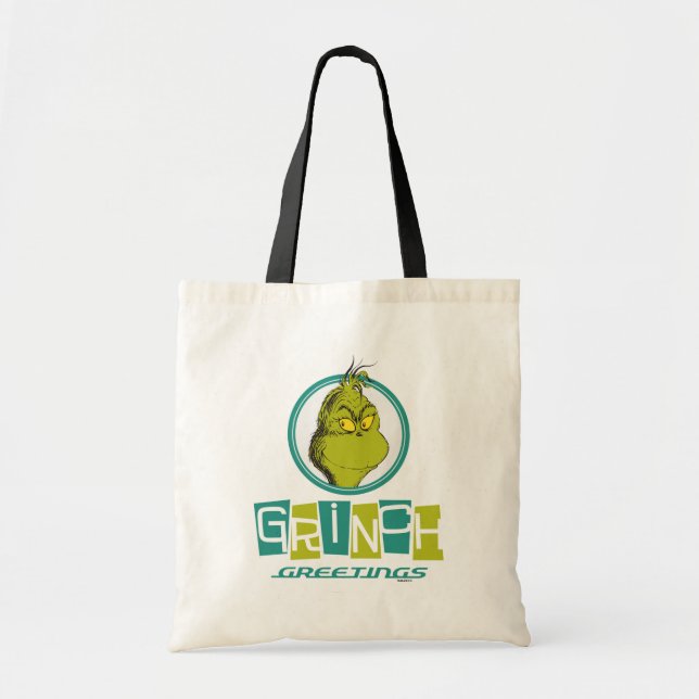 Bolsa Tote Dr. Seuss | Saudações do Grinch (Frente)