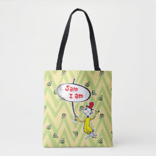 Bolsa Tote Dr. Seuss  Sinal de retenção Sam-I-Am