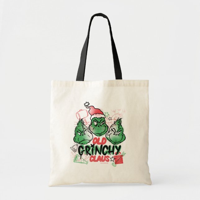 Bolsa Tote Dr. Seuss | Velho Grinch Claus (Frente)