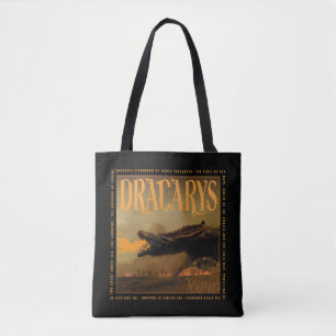 Bolsa Tote "Dracarys" Drogon Brething Fire Graphic
