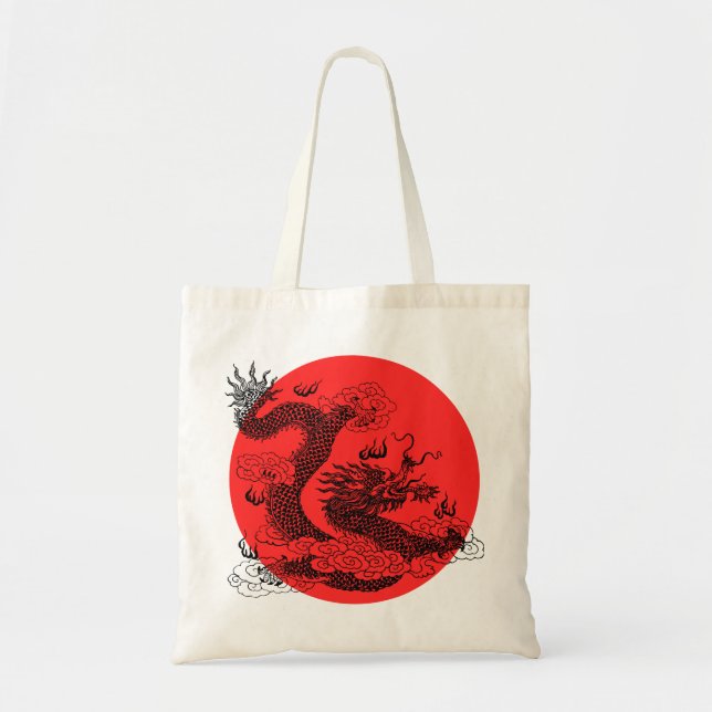 Bolsa Tote Dragão Asiático (Frente)