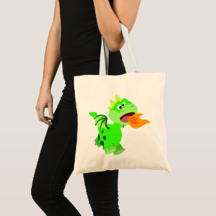 Bolsa Tote Dragão Bebê de Cartoon Cachorro