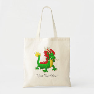 Bolsa Tote Dragão Chinês Verde