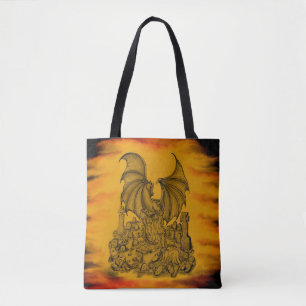 Bolsa Tote Dragão com Zombie