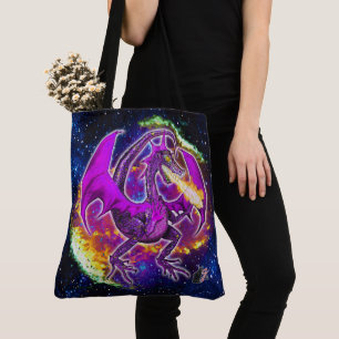Bolsa Tote Dragão Cósmico Turmalino
