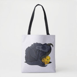 Bolsa Tote Dragão D20 preto