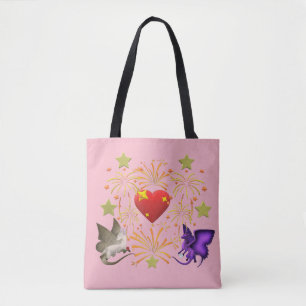 Bolsa Tote Dragão da borboleta de BFF mim sacola dos