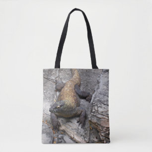 Bolsa Tote Dragão de Komodo em Rochas Ensolaradas