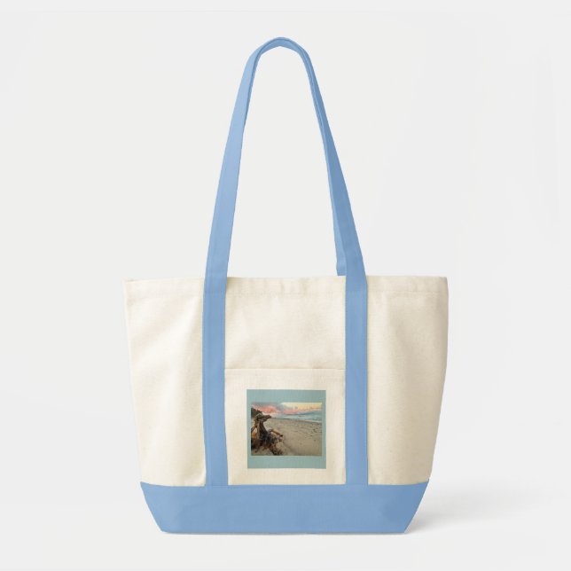 Bolsa Tote Dragão de Madeira Flutuante  (Frente)