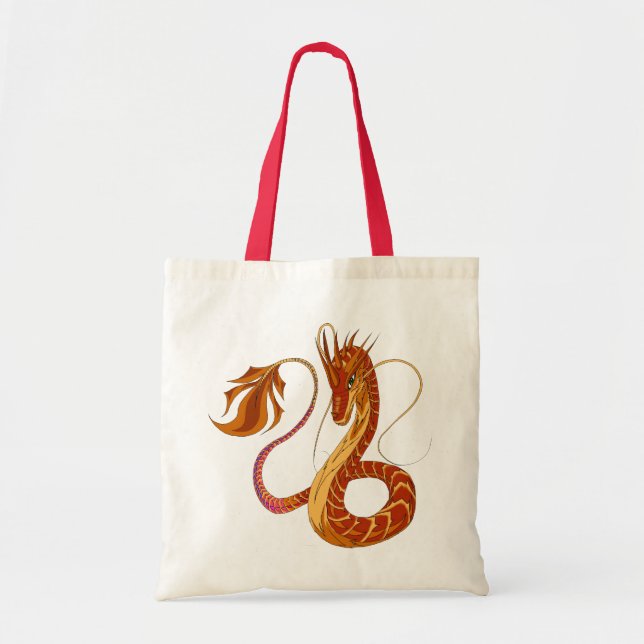 Bolsa Tote Dragão do coral do fogo (Frente)