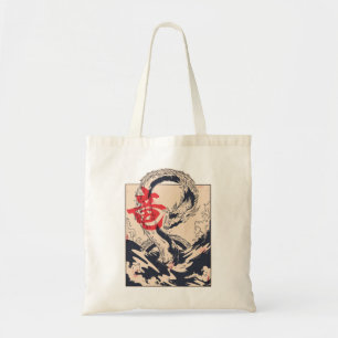 Bolsa Tote Dragão do Mar Japonês