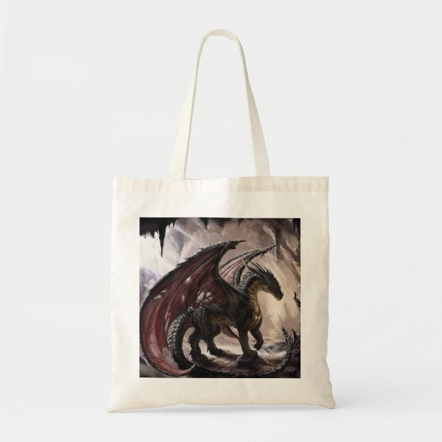 Bolsa Tote Dragão na Caverna (Frente)
