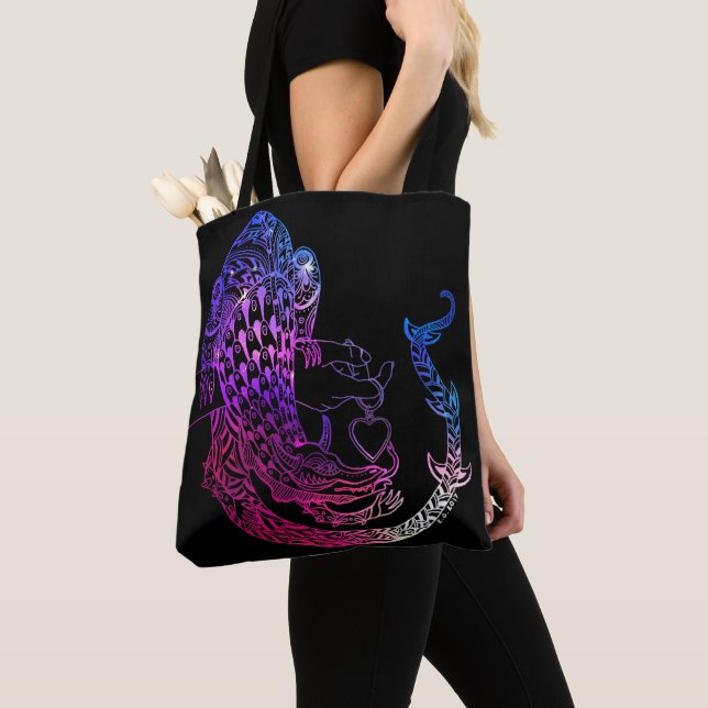 Bolsa Tote Dragão no amor (Close Up)
