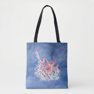 Bolsa Tote Dragão no Céu Azul