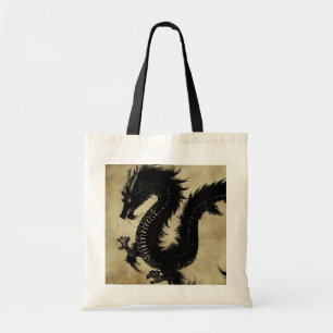 Bolsa Tote Dragão preto