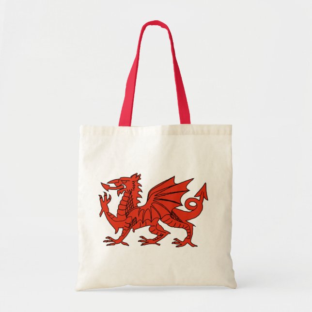 Bolsa Tote Dragão vermelho (Frente)