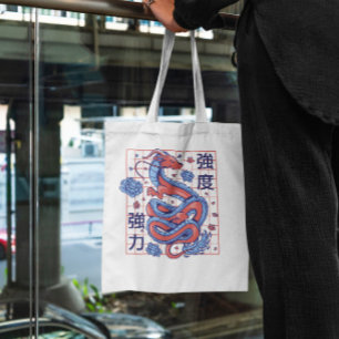Bolsa Tote Dragão Vermelho Asiático