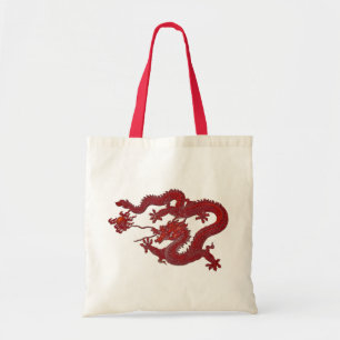 Bolsa Tote Dragão vermelho da cera