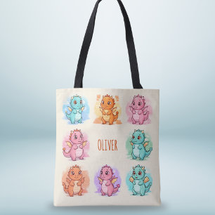 Bolsa Tote Dragões Bebês Divertidos Personalizados