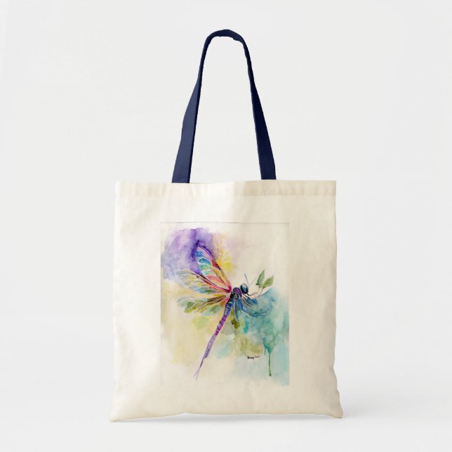 Bolsa Tote Dragões de Aquarela (Frente)