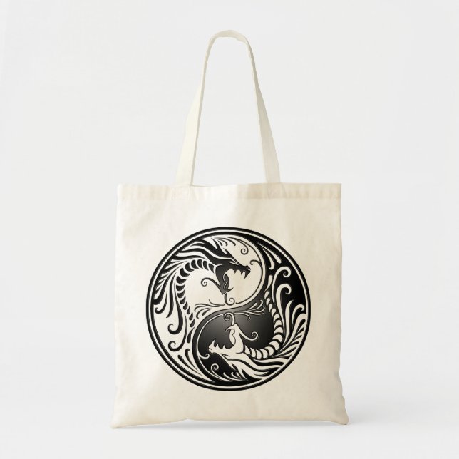 Bolsa Tote Dragões de Yin Yang (Frente)