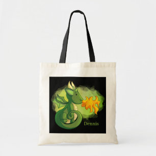 Bolsa Tote dragões legal adicionam nome crianças Tote Bag