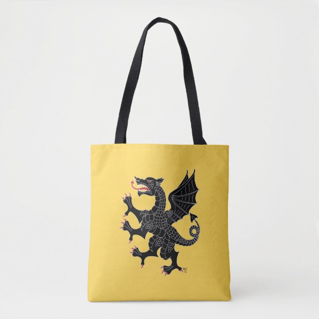 Bolsa Tote Dragon Rampant Sable (Frente)