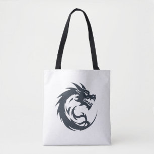 Bolsa Tote Dragon Vetor Art Animal Modern Urban City Graphic