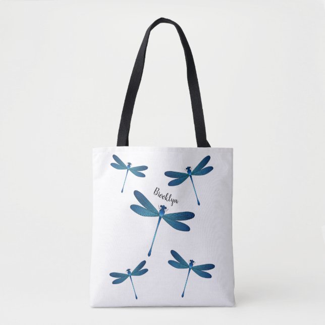 Bolsa Tote Dragonfly cartoon illustration (Frente)