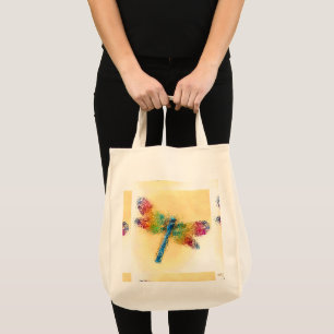 Bolsa Tote Dragonfly De Vidro Estreita (Amarelo)