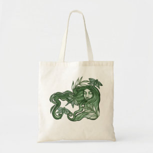Bolsa Tote Dragonfly Verde Deusa Dragões de Arte           