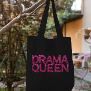 Bolsa Tote Drama Queen Hot Pink Glitter
