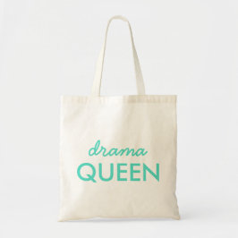 Bolsa Tote Drama Queen | Moderna Trendy Aqua Green Cote