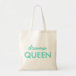 Bolsa Tote Drama Queen   Moderna Trendy Aqua Green Cote