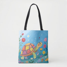 Bolsa Tote Drawing Baby Turtle