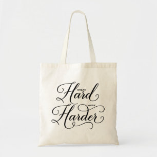 Bolsa Tote Dream Duro Trabalha Com Mais Caligrafia Moderna