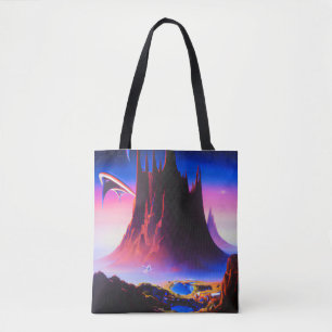 Bolsa Tote Dream World Oil Painting