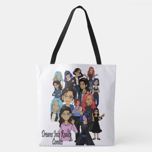 Bolsa Tote DreamsIntoRealityComics Ashlyn Tempest Art Cobrir (Frente)