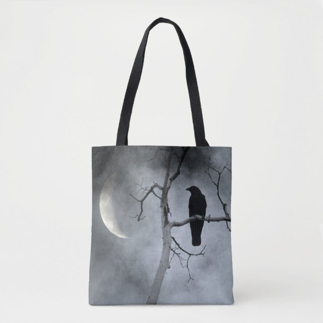 Bolsa Tote Dreamy Night Crow (Frente)