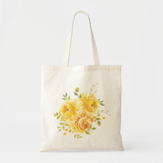 Bolsa Tote Dreamy Yellow Rose (Frente)