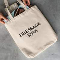 Dressage Queen Black Retro Script Equestrian Name
