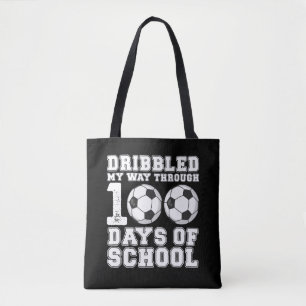 Bolsa Tote Driblei Meu Caminho Através dos 100 Dias de Futebo
