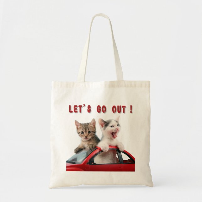 Bolsa Tote Driving cat (Frente)