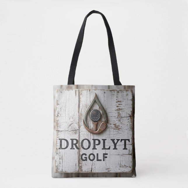Bolsa Tote Droplyt Golf Farmhouse Logo (Frente)