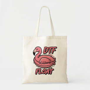 Bolsa Tote Dtf Baixo para Flutuar o Funny Summer Flammingo Bi