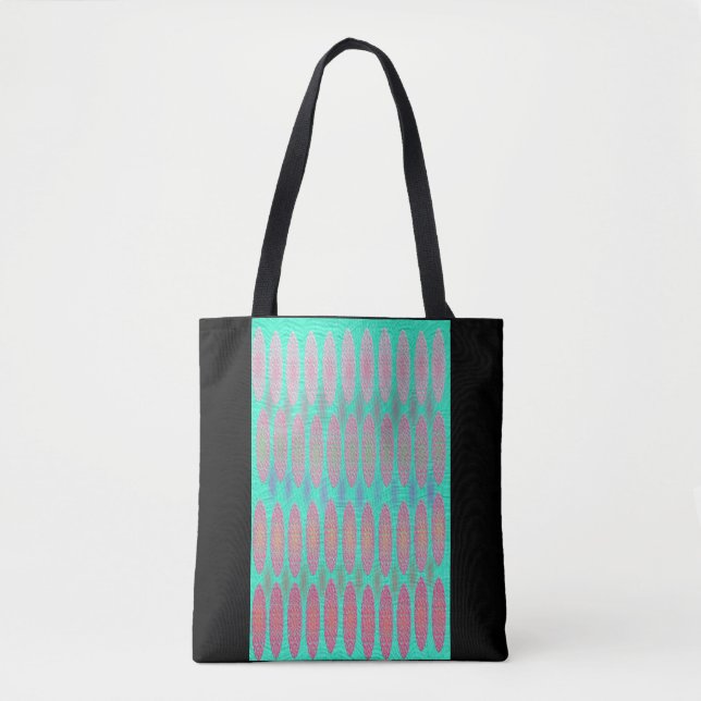 Bolsa Tote Duas compradas cor-de-rosa azul esfoladas (Frente)