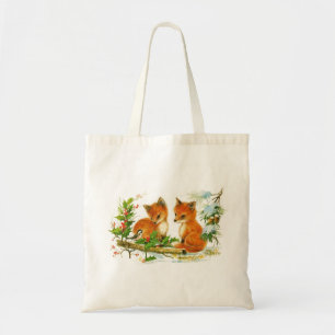 Bolsa Tote Duas Pequenas Raposas Transportam