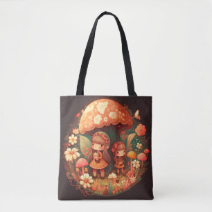 Bolsa Tote Duas raparigas bonitinhas elefantes